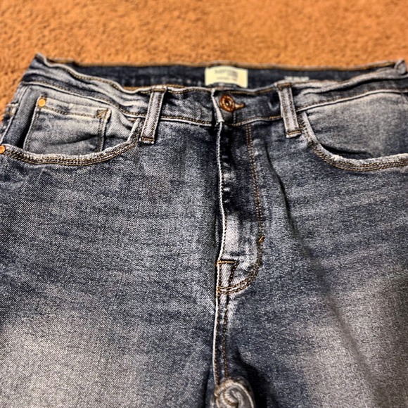 Kensie Jeans The Kelsey High Rise Skinny Vintage‎ Luxe Raw Hem Sz 8 - Picture 4 of 10